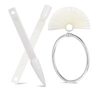 IWOWHERO Lot De 200 Faux En Forme D'éventail Pour S'entraîner En Métal Pour Salons De Manucure