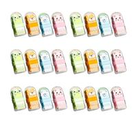 IWOWHERO Lot de 24 gommes pour la ommes à rouleau mignonnes en forme d’animaux - Fournitures scolaires pour les devoirs et les cours