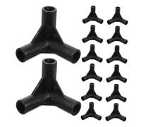 IWOWHERO Lot de 25 Raccords De Tente À 3 Voies, Coude, Sortie Latérale, Connecteur d'angle pour Meubles, Abri De Jardin, Raccords De Tuyauterie, Tente, 8,5 Mm