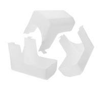 IWOWHERO Lot De 3 Caches-Ampoules Pour Hotte De Cuisine Abat-Jour Couvercles De Lampe Cache-Ampoule De Rechange Blanc