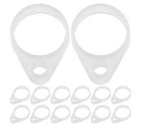 IWOWHERO Lot de 30 anneaux de fixation pour cordons d'appareils auditifs, trou intérieur de 9 mm, connecteurs en silicone pour appareils auditifs, maintien sécurisé pour éviter les pertes.