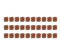 IWOWHERO Lot de 30 Anneaux Fixes en Poterie Rouge Foncé pour Plantes d'Aquarium Support Stable sans Substrat Anneaux de Gravité pour Fixation et Décor Aquatique Adaptés aux Petits