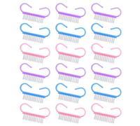 IWOWHERO Lot De 30 Brosses De Nettoyage Des Ongles Petite Taille En Plastique Couleurs Assorties Rose Violet Bleu Pour Manucure Élimination Poussière Outil Précis Pour Soins Des Mains Et Ongles