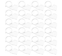IWOWHERO Lot de 30 Étiquettes en Acrylique Transparent de Cœur 3,6 X 3,5 Cm, Marqueurs Réutilisables pour Verres à Vin et Gobelets, Décoration DIY pour Fêtes, Mariages et
