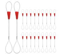 IWOWHERO Lot de 30 Set de Tire-câbles Métalliques Robustes Chaussette de Tirage, Outil de Préhension de Fil pour Électriciens, Aide au Passage de Câbles à Gaine Lisse, pour