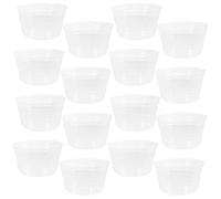 IWOWHERO Lot de 30 Soucoupes Transparentes en Plastique pour Pot de Fleurs Diamètre 156 CM Bac de Récupération d'eau Imperméable pour Plantes en Pot Intérieur et Extérieur Soucoupe de