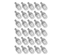 IWOWHERO Lot de 30 Supports D'étagères à Ventouse 2,3 X 1,5 X 1,3 Cm en Métal pour Meubles Cuisine et Placards, Chevilles Robustes pour Étagères de Penderie, Support Pratique