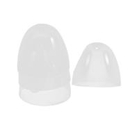 IWOWHERO Lot de 4 Bouchons de Rechange pour Biberons à Col Large, Couvercles en Plastique Réutilisables, Protection Anti-poussière Étanche, Accessoires Pratiques pour Alimentation Bébé,