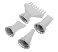 IWOWHERO Lot de 4 Embouts de Sèche-Cheveux pour Chien en ABS Robuste Incluant Brosse de Toilettage Embout Peigne Diffuseur et Compatibles Universellement Séchage Précis et Confortable Lors