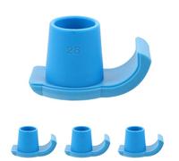 IWOWHERO Lot de 4 Semelles Antidérapantes Bleu pour Déambulateur et Béquilles, Surface Non Adhérente en Pa et Tpr, Accessoires Portables pour Seniors sur Terrain Glissant en Hiver