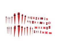 IWOWHERO Lot De 50 Boucles D'oreilles Perçantes En Acrylique Avec D'oreille En Forme De Lune Bouchons Décoratifs Tendance