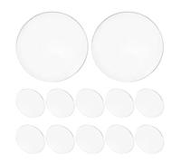 IWOWHERO Lot de 50 Lentilles en Verre Transparent Rond de 3 Cm, Diffuseur en Verre pour Spot Encastré, Vitre de Remplacement pour Plafonnier Intérieur et Éclairage Paysager
