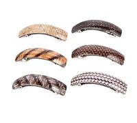 IWOWHERO Lot de 6 Épingles à Cheveux Pointues Barrettes Design en Matériau Solide Accessoires de Mode pour Filles Vie Quotidienne Événements Couleur Multicolore