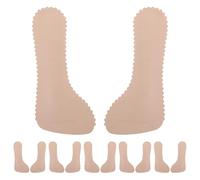 IWOWHERO Lot de 6 Paires de Coussinets Autocollants pour Talons Hauts 3/4 en Silicone Couleur Chair Taille 37-38, Semelles Antidérapantes et Amortissantes pour Sandales et Chaussures