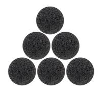 IWOWHERO Lot De 6 Pierres Volcaniques Noires pour Diffuseur D'Aromathérapie Et Sauna Humide Idéales pour Les Massages Et La Diffusion De Vapeur