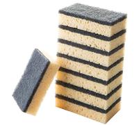 IWOWHERO Lot de 8 Éponges à Double Face, Éponge de Nettoyage Anti-Rayures Haute Densité, Cuisine et Salle de Bain, Élimination des Taches Tenaces, Multi-usages