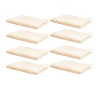 IWOWHERO Lot de 8 Serviettes de Toilette pour Bébé en Coton Biologique Double Épaisseur Ultra Absorbantes et Douces Couleur Unie pour -Né et Allaitement Lavables et Séchage Rapide