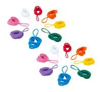 IWOWHERO Lot de 96 Boucles Élastiques Colorées pour Métier à Tisser Kit de Recharge DIY pour Garçon et Filles Accessoires de Bricolage pour Tissage Créatif Fournitures Artisanales