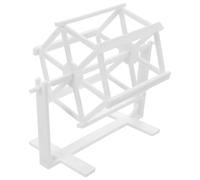 IWOWHERO Machine à Bobiner Manuelle en Plastique Blanc, Compacte et Portable, Outil Pédagogique pour Filage Soie, Adaptée à L'enseignement Ateliers D'artisanat Traditionnel, pour Usage