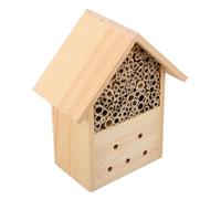 IWOWHERO Maison Bois pour Abeilles Habitat Suspendu pour Pollinisateurs Abri De Jardin Décoratif pour Favoriser La Biodiversité Et Éducation Environnementale