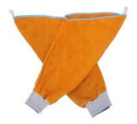 IWOWHERO Manchons de Protection pour Bras de Soudeur Cuir Ignifuge Doublure Confortable Manchette Élastique Ajustable pour Soudure Jardinage Barbecue et Camping Couleur Couleur Aléatoire