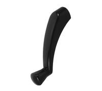 IWOWHERO Manivelle de Fenêtre Manuelle Noire en Métal Résistant, Poignée à Manivelle Ergonomique pour Porte et Fenêtre à Battant, Accessoire de Remplacement Fluide pour Voiture, Maison