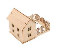 IWOWHERO Maquette de Maison 3D à Monter Soi-même, Kit de Construction Pré-assemblé, Chalet de Campagne Réaliste en Rondins, pour L'architecture, L'ingénierie, Les Adolescents Et Les,