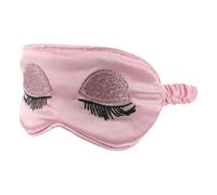 IWOWHERO Masque de Sommeil avec Cils pour Femme Cache-yeux Occultant Léger pour Voyager Avion Maison Design Élégant avec Paillettes