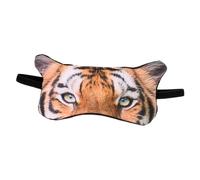 IWOWHERO Masque de Sommeil Cartoon Tigre Ultra-réaliste Couverture Yeux Respirante et Légère Masque Nuit Portable Multi-fonction pour Bureau Voyage et Sieste