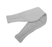 IWOWHERO Masque de Sommeil Rafraîchissant en Soie Glacée Gris Nuage Cache-oreilles Antibruit, Occultant pour Voyages et Environnements Lumineux, Bandeau Ajustable pour Sommeil Réparateur