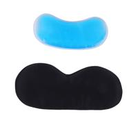 IWOWHERO Masque de Sommeil Soie Double Face avec Bande Masque Yeux Occultant pour Voyage et Maison Confort pour Adultes et Noir Nuit