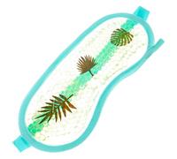 IWOWHERO Masque Gel Froid pour Yeux Réutilisable Pack Rafraîchissant et Anti-poches Masque de Sommeil Confortable et Élastique pour Voyage et Détente Vert