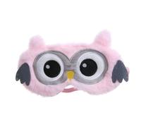 IWOWHERO Masque Yeux Pelucheux Hibou Adorable Pour Garçon Et Filles, Bandeau Élastique Confortable, Bloqueur Naturel De Lumière, Pour Sommeil, Détente Et Voyage