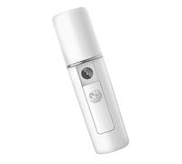 IWOWHERO Mini Humidificateur Portable USB 20 Ml Blanc L3, Pulvérisateur de Brume Nano pour Soins du Visage et Hydratation Peau, Diffuseur D'air Compact pour Bureau, Chambre et Voyage