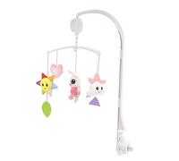 IWOWHERO Mobile Musical Pour Lit Mobile Peluche Rose Lapin Pour Éveil Et Développement Sensoriel Des Nourrissons