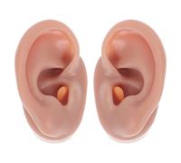 IWOWHERO Modèle Oreille Silicone Souple Gauche Droite Réaliste pour Pratique Percing Acupuncture Éducation Médicale Présentoir Boucle Oreille