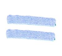 IWOWHERO Mouilleur et Raclette Vitre Professionnel 2 Manchons Microfibres Réutilisables pour Nettoyage Facile des Vitres la Maison, Compatible Universellement