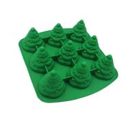 IWOWHERO Moule Pâtisserie Silicone Arbre de Noël Vert Moule Gâteau Antiadhésif Résistant Haute Température Facile Démoulage pour Four Réfrigérateur et Micro Ondes