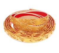 IWOWHERO Moulure Murale Autocollante Flexible en PVC Rouleau 5M Couleur Dorée Bande Décorative pour Cadres de Miroir et Plafonds Moulures Adhésives pour Décoration Intérieure Pose