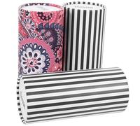 IWOWHERO Multi-function Car Napkins 3Pcs Compact Round Tubes, 50 Sheets per Cylinder, Disposable and Absorbent Paper Tissues for Various Car Cup Holders Plusieurs styles