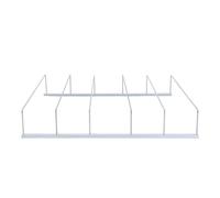 IWOWHERO Organisateur de Bouteilles et Canettes pour Réfrigérateur 40X42 CM, Support Anti-Basculement en Matériau Solide, Séparateurs Réglables pour Boissons Soda et Jus - Rangement la