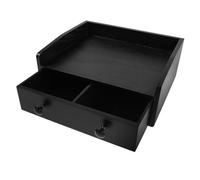 IWOWHERO Organisateur de Bureau en Bois avec Tiroirs Boîte de Rangement pour Dosettes Expresso et Sachets de Thé Organiseur de Comptoir Multifonction pour Café et Thé Rangement Compact