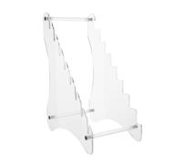 IWOWHERO Organisateur de Couteaux en Acrylique Transparent à 8 Plateaux Support Porte-Couteaux Multifonction Cuisine et Vitrine de Collection Présentoir Stable et Facile à Nettoyer