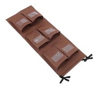 IWOWHERO Organisateur de Nettoyage Vertical avec Six Compartiments Transparente pour Chariot de Ménage Pochette de Rangement Suspendue pour Fournitures de Nettoyage Professionnelles