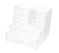 IWOWHERO Organisez Vos Cosmétiques Style Boîte De Rangement De Type Tiroir Rangement De Bureau Boucles Doreilles Bracelet Collier Mode Fonctionnel