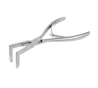 IWOWHERO Outil Multifonction en Acier Inoxydable pour Extensions de Cheveux Mâchoire Pointue de Précision, Pince Argentée pour Usage Professionnel et Sessions de Coiffure