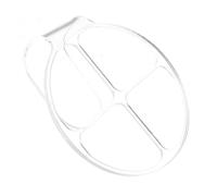 IWOWHERO Palette de Maquillage Acrylique Portable Ronde 4 Compartiments Outil de Maquillage Artistique Léger Réutilisable pour Mélanger Fonds de Teint Crèmes et Pigments Usage