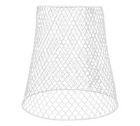 IWOWHERO Panier de Rangement Fer Tressé Blanc Cage Protectrice Robuste pour Plantes Couverture Maille pour Pots de Fleurs Extérieurs Résistante et Réutilisable pour Jardin et Semis