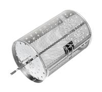 IWOWHERO Panier Grill Rotatif Acier Inoxydable pour Friteuse à Air Rôtissoire et Cuisson de Noix Légumes et Frites Accessoire Cuisine Polyvalent