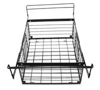 IWOWHERO Panier Suspendu Réglable en Métal Noir pour Congélateur Coffre - Bac de Rangement Extensible pour Organisation Optimale Circulation D’Air Améliorée et Stockage Alimentaire
